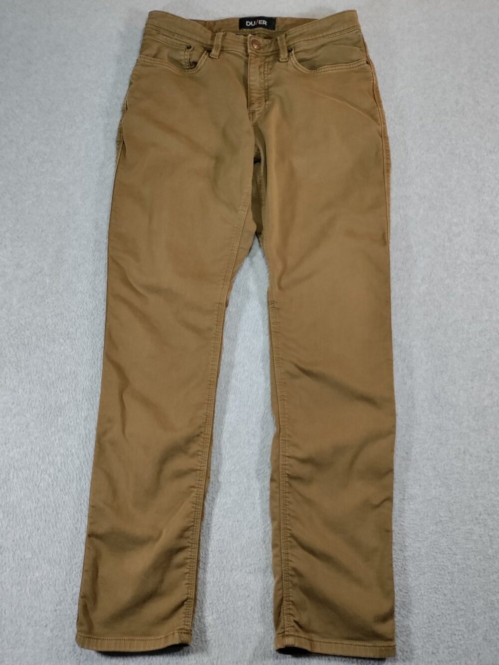DU/ER No Sweat Relaxed Taper Mens 32x32 Brown N2X Stretch Pants